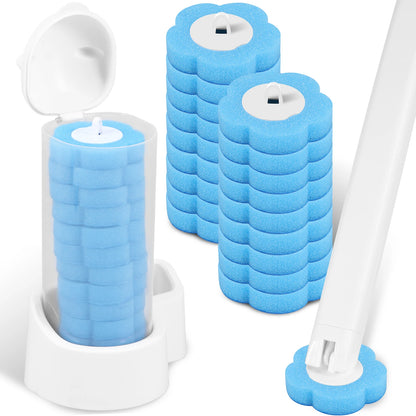 Toilet Brush Cleaning Kit with Disposable Heads – 18/36 PCS