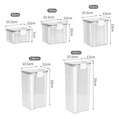 Large Sealed Grain Storage Jars – Moisture-Proof Plastic Set