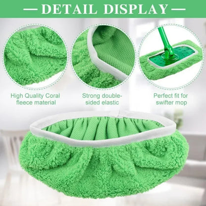 Reusable Microfiber Mop Pads – Wet & Dry Sweeper Cloths