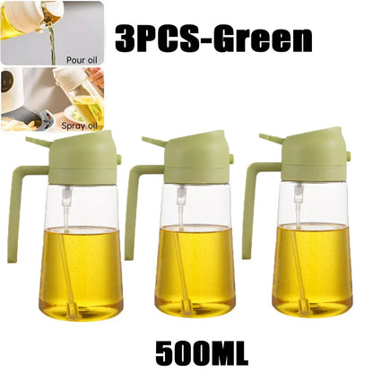 Oil Spray Bottle – 200/300/500ml for Cooking, BBQ & Baking