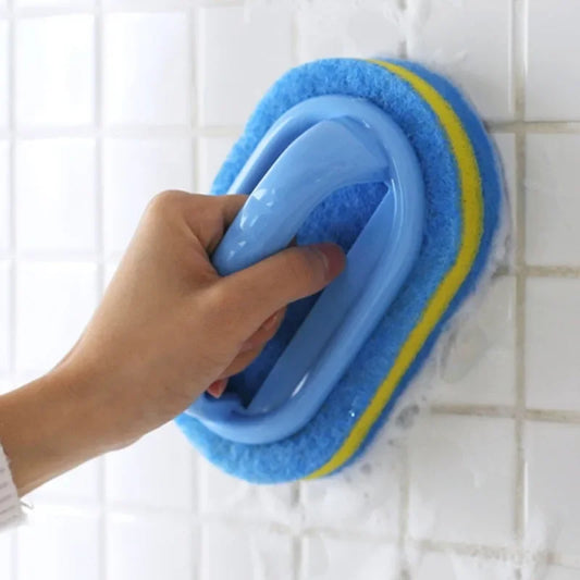 Household Scrubbing Brush with Handle – Durable Kitchen & Bathroom