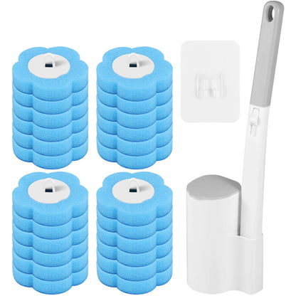 Toilet Brush Cleaning Kit with Disposable Heads – 18/36 PCS