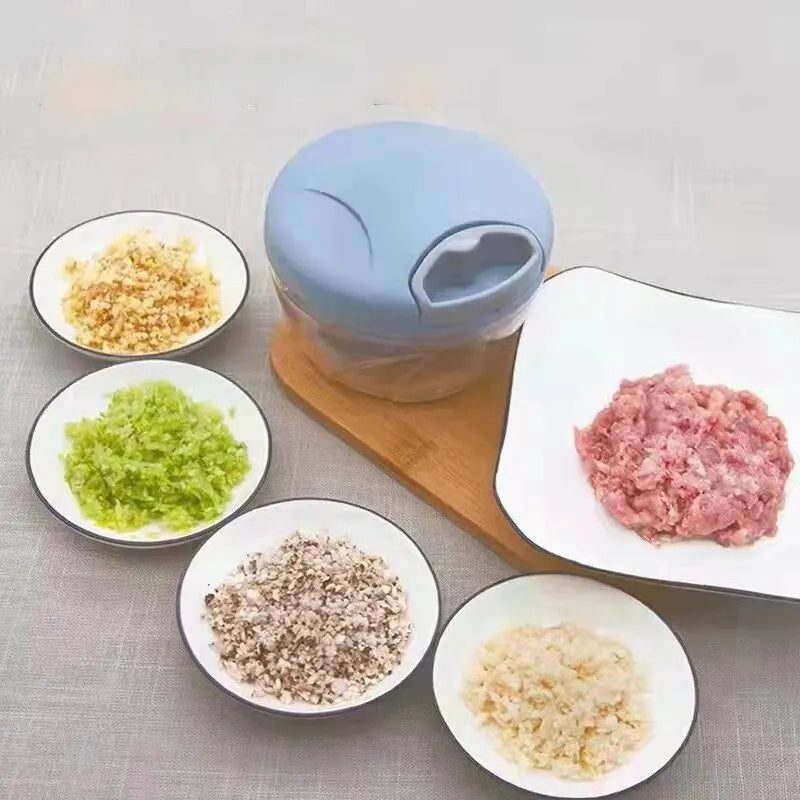 Manual Ginger Garlic Grinder & Veg Cutter – Handheld & Multifunctional