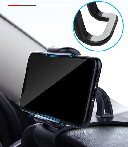 360° Rotatable Car Phone Holder – Dashboard & Windshield Mount