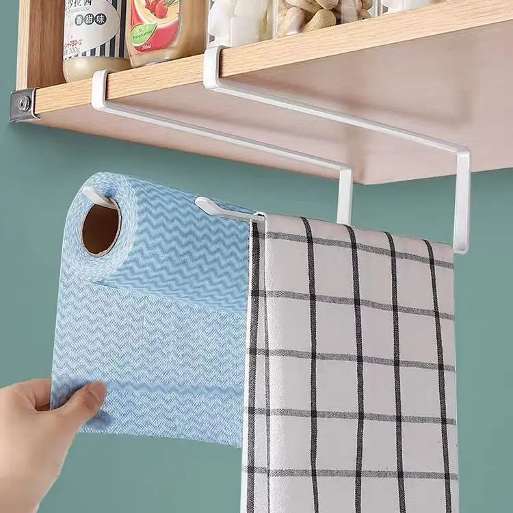 No-Drill Paper Towel Rack – Under Cabinet Tissue Holder