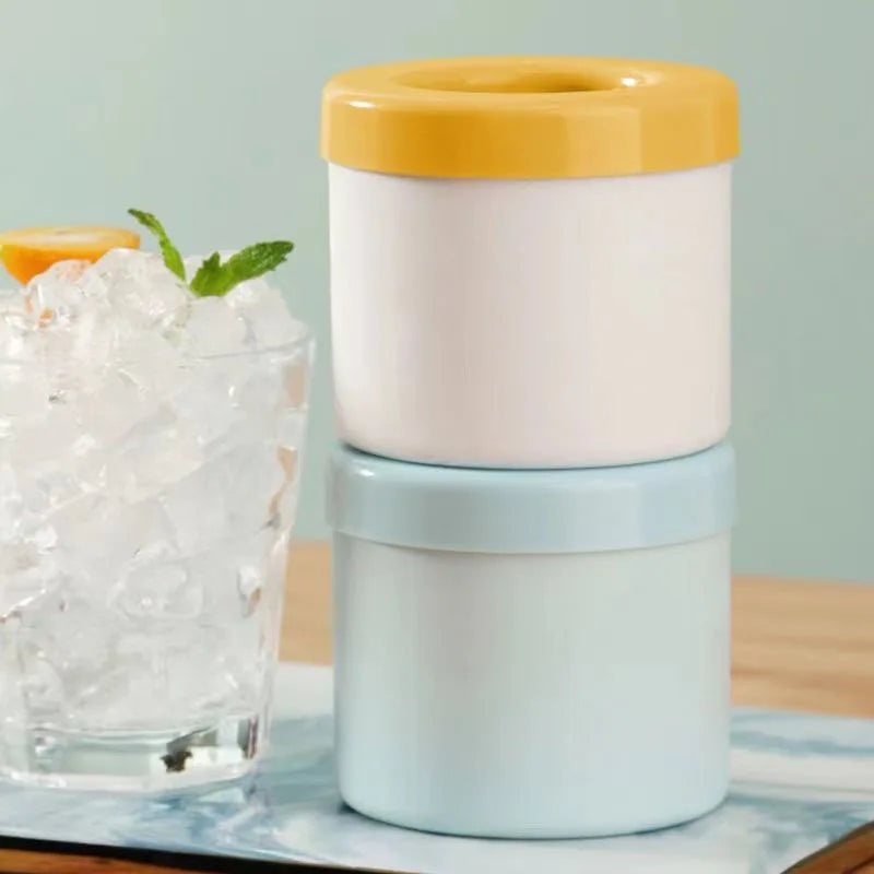Silicone Ice Cube Maker Bucket – Round Mold
