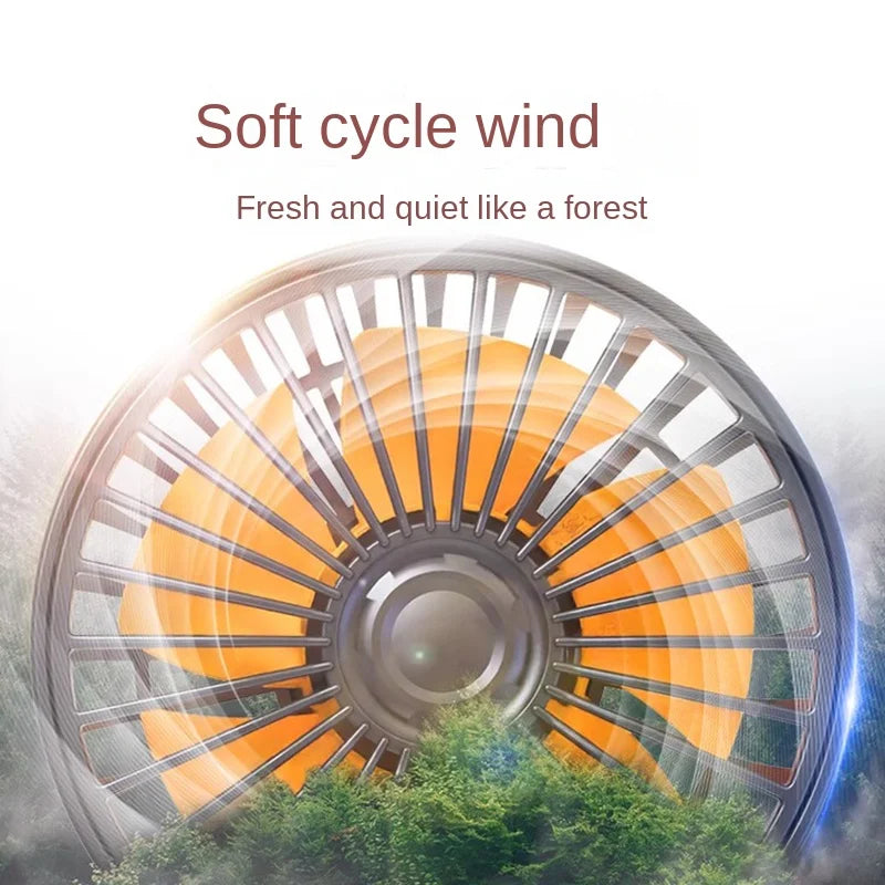 3-Head 360° Adjustable Car Fan – USB/12V/24V Dual Speed